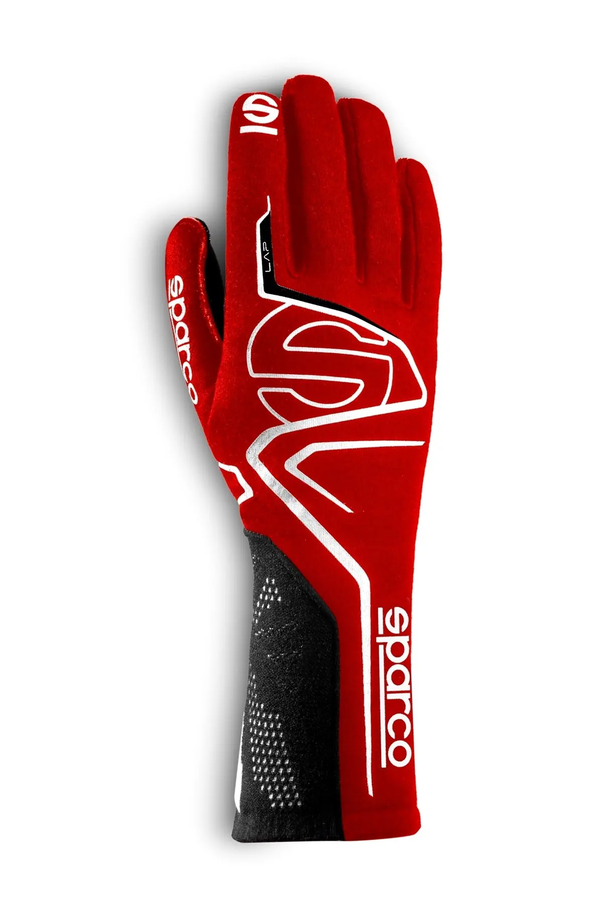 Sparco Competition Gloves Lap - Red/White - Size 9 (Small) 1