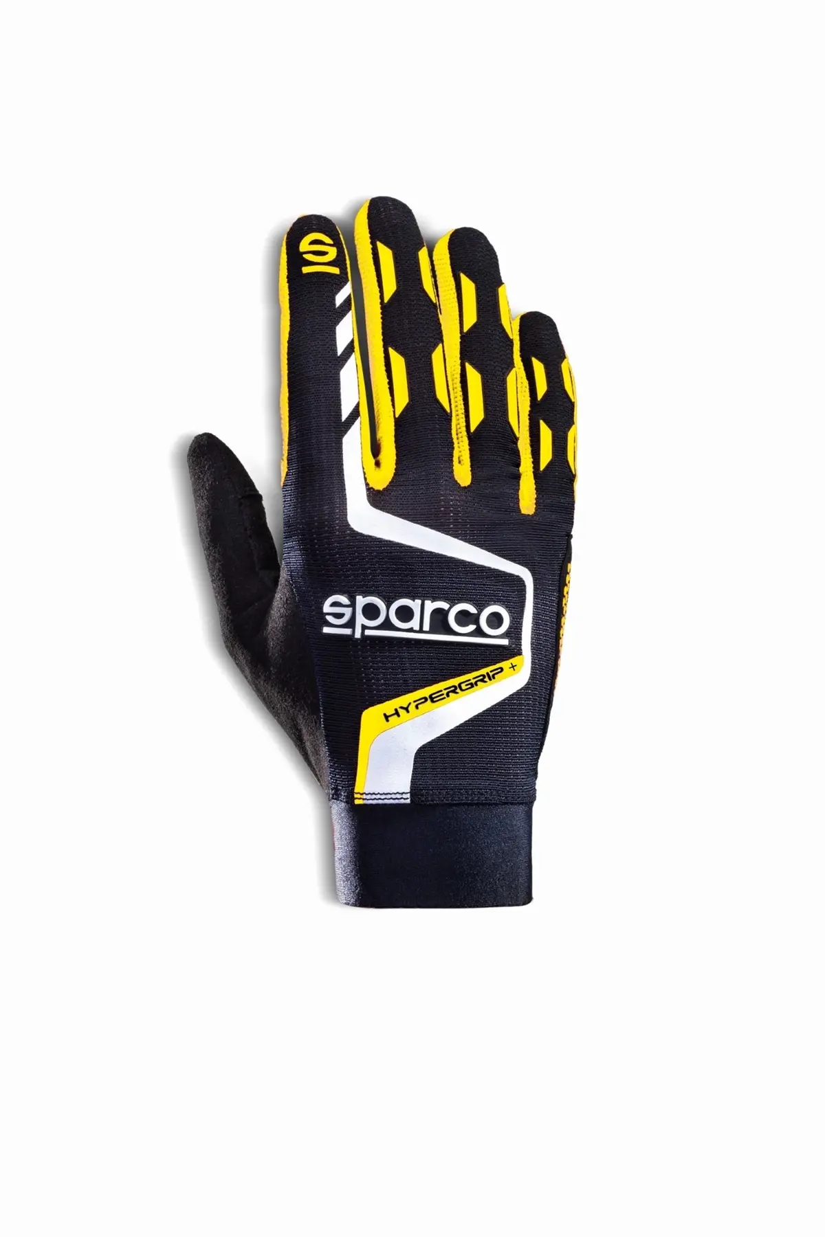 Sparco Competition Gloves Hypergrip+ - Black/Yellow - Size 12 (X-Large) 1