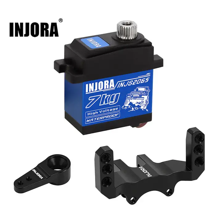 Injora 7Kg Waterproof 2065 Servo With Mount & Horn For 1/24 Axial Scx24 Upgrade 1