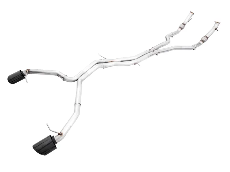 Awe Tuning Audi B9.5 Rs5 Sportback Non-Resonated Track Edition Exhaust - Rs-Style Diamond Blk Tips 1