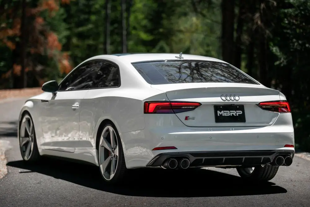 Mbrp Armor Pro Series 2.5" Resonator Back, Dual Rear, Stainless Steel Quad Tips - 2018-2023 Audi S5 Coupe / S4 Sedan (3.0L) 1