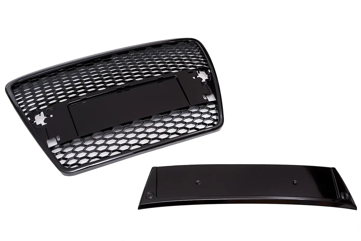 Audi A6 C6 Mesh Grille Black Surround (W Pdc) 1