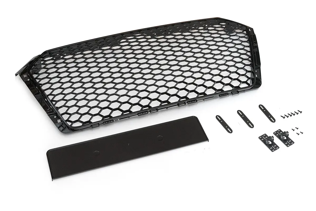 Audi B9 Black Optic Honeycomb Rs Style Grille (Non-S/S-Line) 1