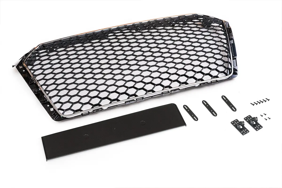 Audi B9 A4 Chrome Honeycomb Rs Style Grille - Non S/S-Line 1