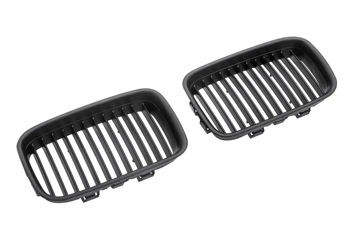 Bmw E36 Pre Facelift Matte Black Kidney Grilles 92-96 1