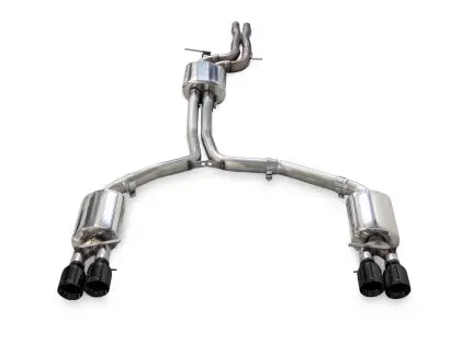 Awe Tuning Audi C7.5 A6 3.0T Touring Edition Exhaust - Quad Outlet Diamond Black Tips 1