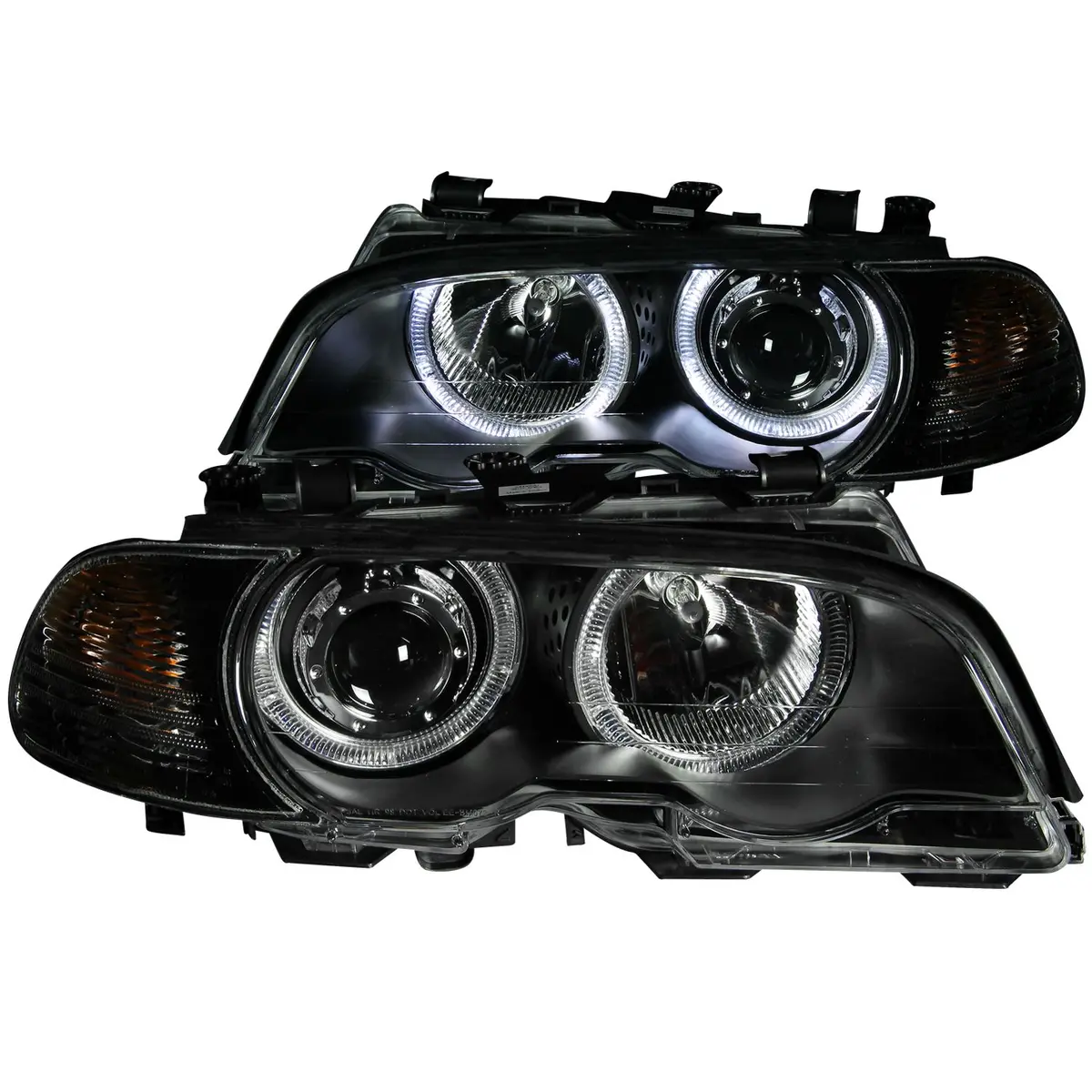 Anzo Bmw E46 3-Series 2-Door Projector Headlights W/ Led Halo 1