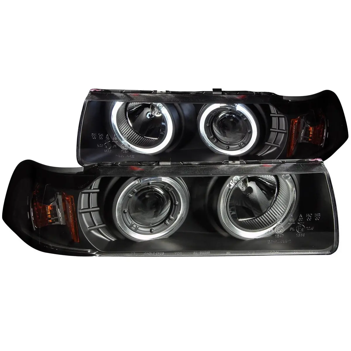 Anzo Bmw E36 3-Series (4-Door) Projector Headlights W/ Led Halo 1