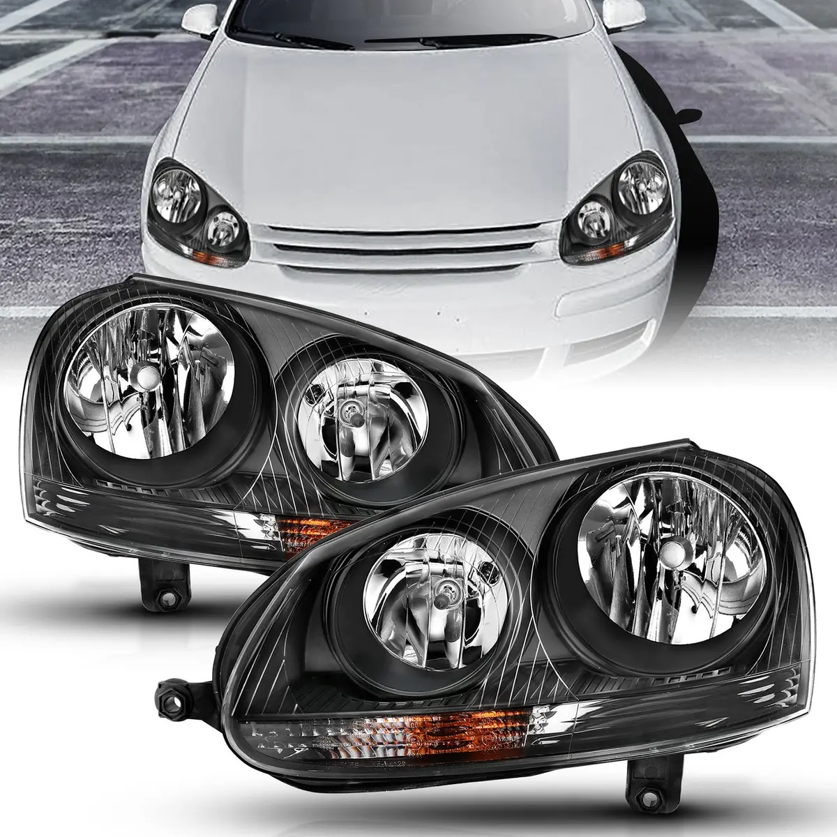 Anzo Vw Mk5 Jetta/Gti/Rabbit Crystal Headlights 1