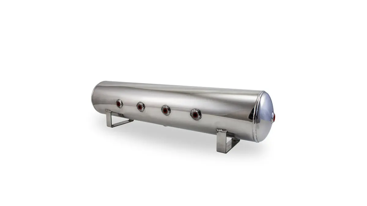 Air Lift Performance 4 Gallon Aluminum Air Tank - Polished 1