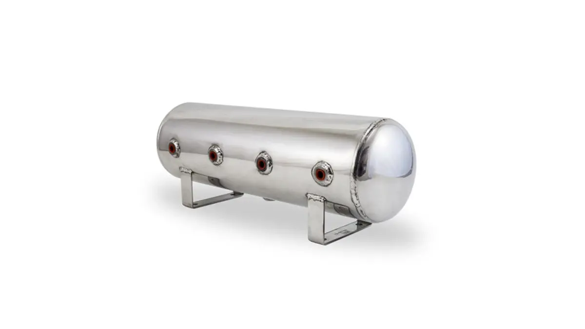 Air Lift Performance 2.5 Gallon Aluminum Air Tank - Polished 1