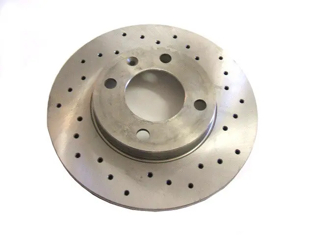 9.4" 4X100 Solid Front Crossdrilled Rotors 1