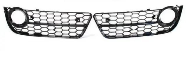 Audi A5 Non S-Line B8 Rs5 Style Black Fog Light Grilles W/ Black Trim -Pre-Facelift 1