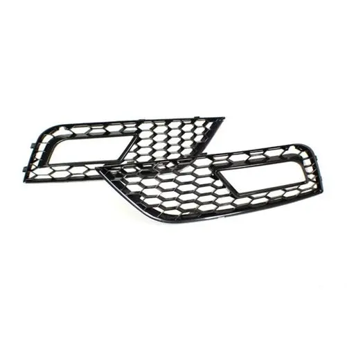 Audi B8.5 Rs4-Replica Fog Light Grilles (Gloss Black) 1