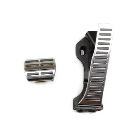 Mk5 / Mk6 Brushed Aluminum Pedal Set (Automatic) 1