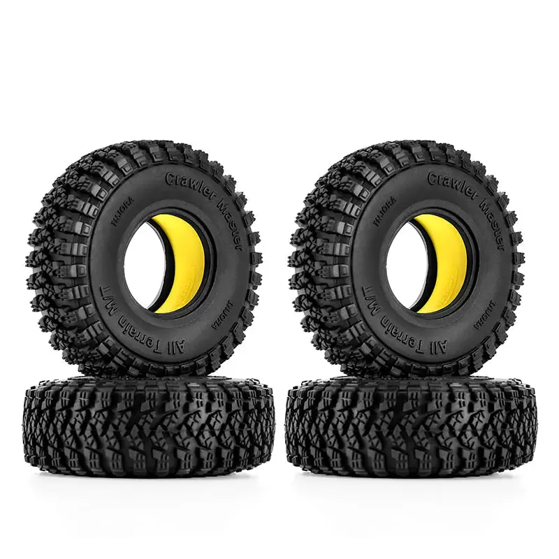 Injora 1.0" 58*20Mm Tires & Silicone Rubber Inserts Combo 4 1