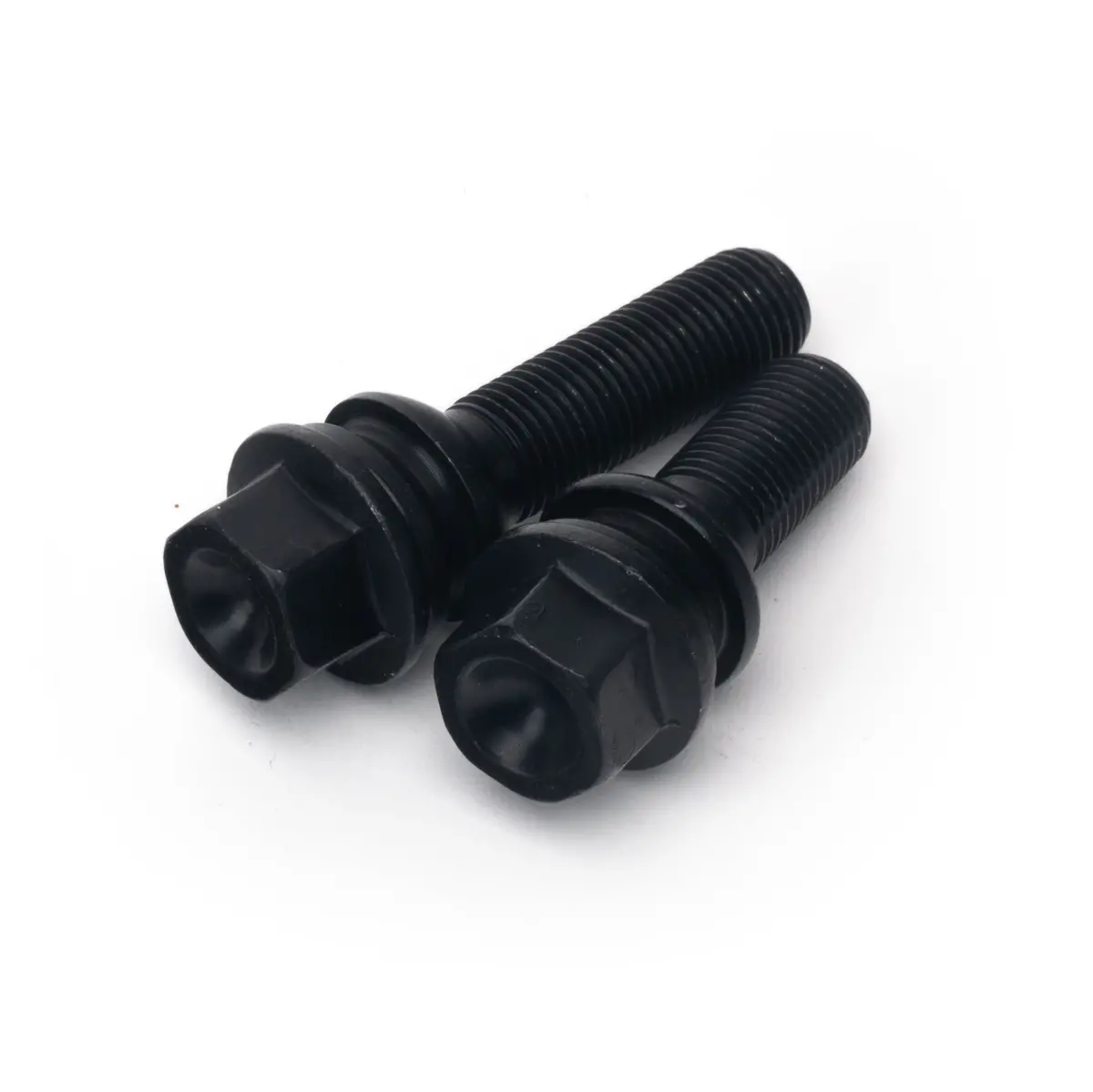 M14x1.5 Black Wheel Bolt For 5-Lug Porsche (Ball Seat) 1