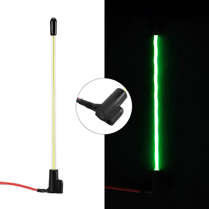 Injora Led Whip Light For 1/18 1/24 Rc Crawlers Green 1