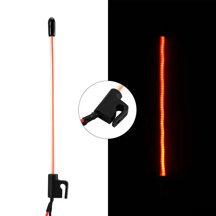 Injora Led Whip Light For 1/18 1/24 Rc Crawlers Red 1