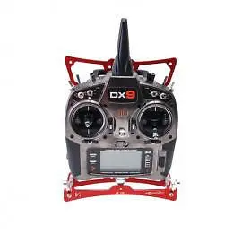 Secraft Small Aluminum Transmitter Tray (Red) – Fits Spektrum Ix12, Ix14, Nx6, Nx8, Nx10, Nx20, Dx6, Dx9 & Frsky Radios 1