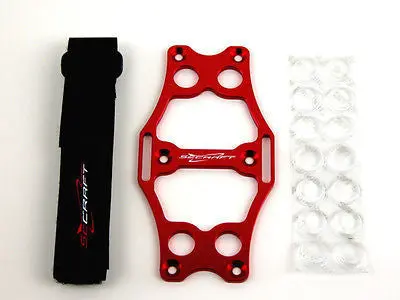 Secraft Medium Battery Bed V2 – Red Cnc Aluminum Mounting Tray [Scr-Bb-V2-M-R] 1