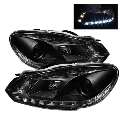 Spyder Led Projector Headlights - Mk6 Golf/Gti/R (2010-2013) 1