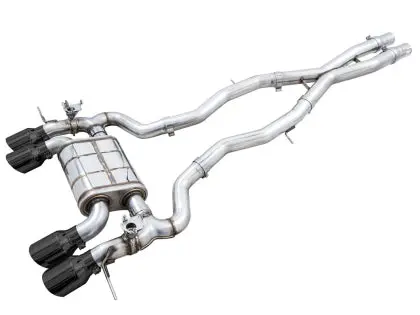Awe Switchpath™ Catback Exhaust For Bmw G8x M3/M4 - Diamond Black Tips 1