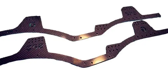 Gspeed Chassis Tgh-V3 Carbon Fiber Black (Rails Only) 1