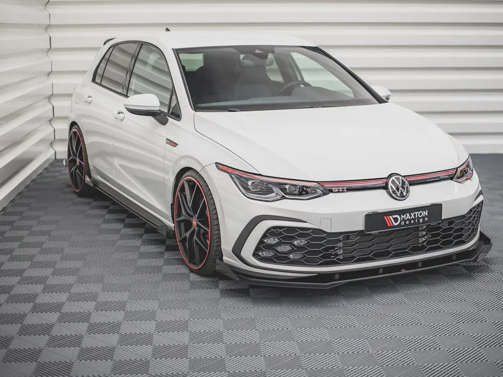 Maxton Design Racing Durability Front Splitter (+Flaps) Vw Golf 8 Gti (2022-2024) 1