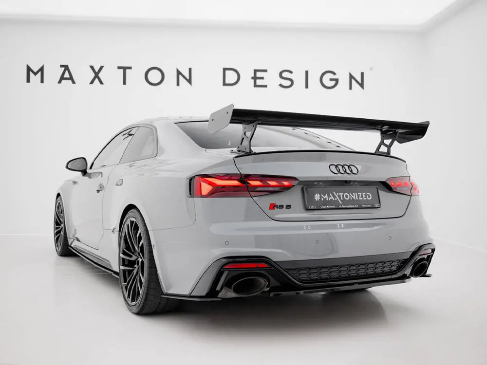 Maxton Design Carbon Spoiler W/ External Brackets Uprights V2 - Audi B9 A5 / S5 / Rs5 Coupe 2