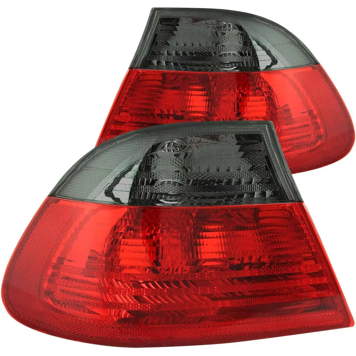 Anzo Bmw E46 3-Series Coupe Outer Taillights Red/Smoked 1