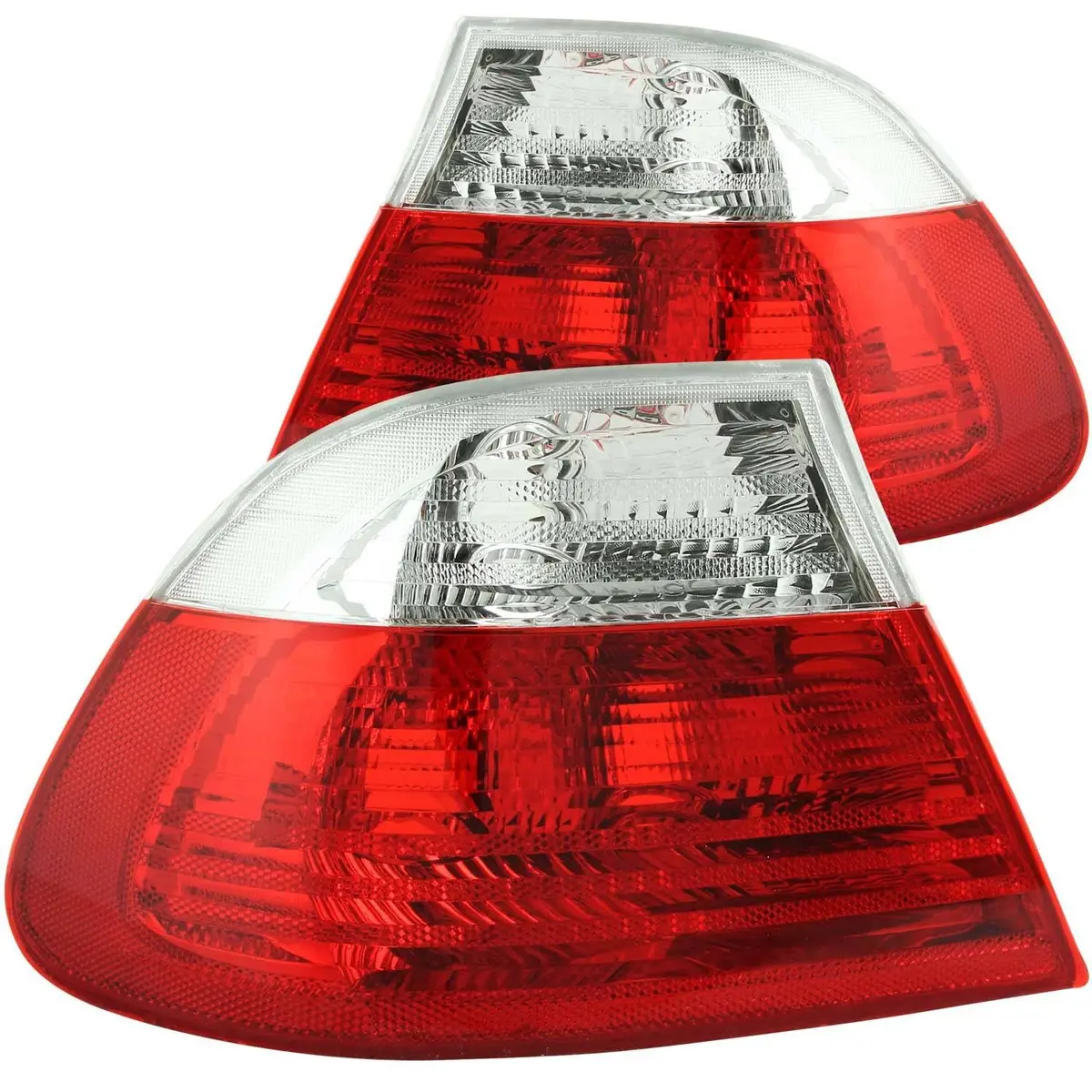 Anzo Bmw E46 3-Series Coupe Outer Taillights Red/Clear 1