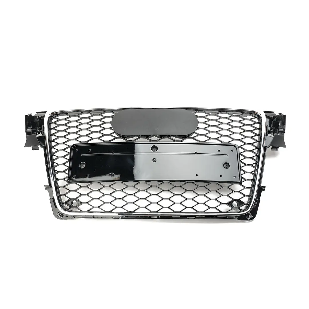 Rs Style Grille For B8 A4/S4 (Pre-Facelift) - Black W/ Chrome Surround 1
