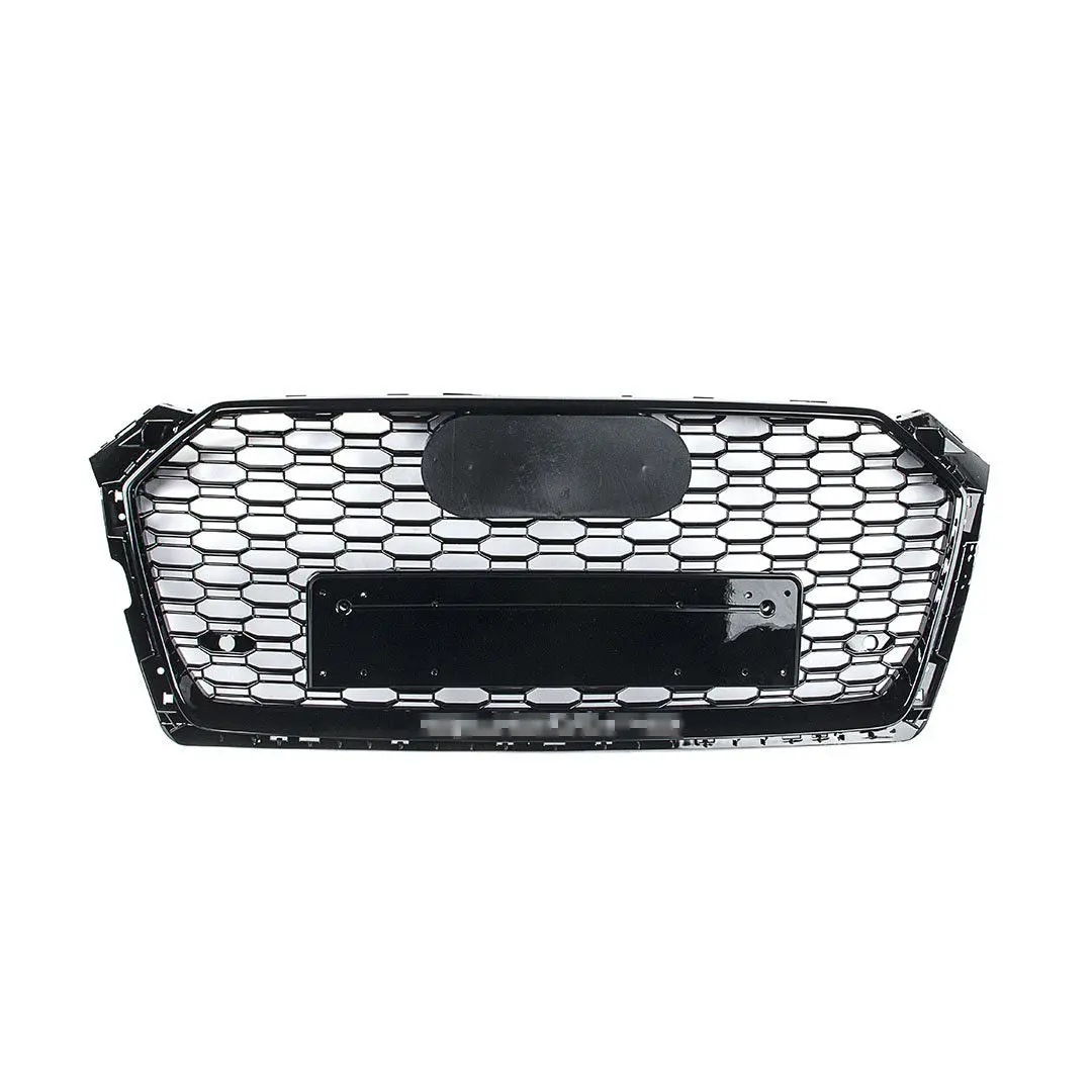 Rs Style Grille - 8W A5 Pre-Facelift - Black With Black Frame - Silver Quattro 1