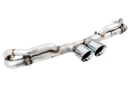 Awe Switchpath™ Exhaust For Porsche 991 Gt3 / Rs - Chrome Silver Tips 1