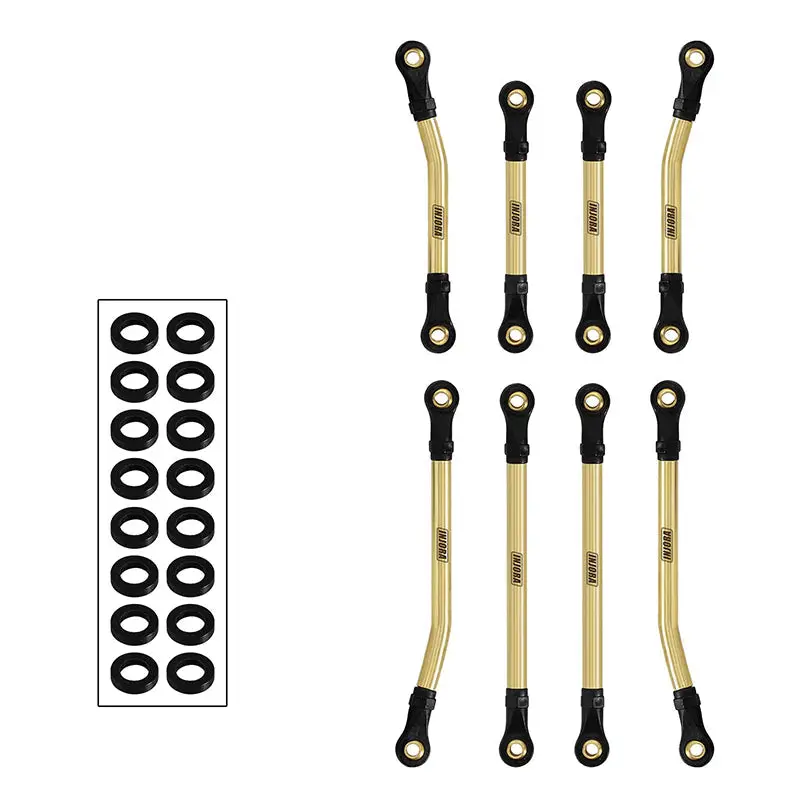 Injora 8Pcs Brass High Clearance Links Set For 1/18 Trx4m Defender Bronco 1