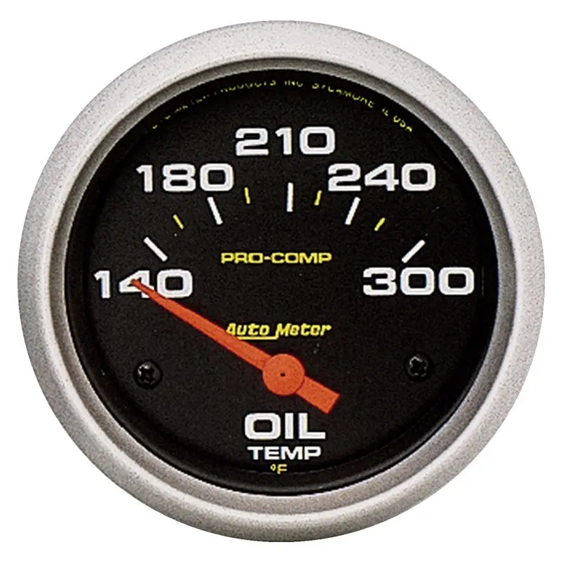 2-5/8" Oil Temperature, 140-300 °F, Air-Core, Pro-Comp 1