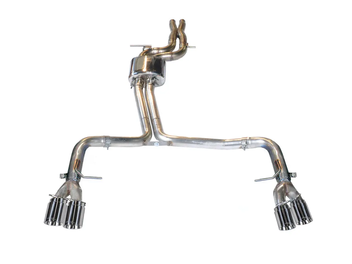 Awe Track Edition Exhaust For Audi S5 3.0T - Chrome Silver Tips (90Mm) 1