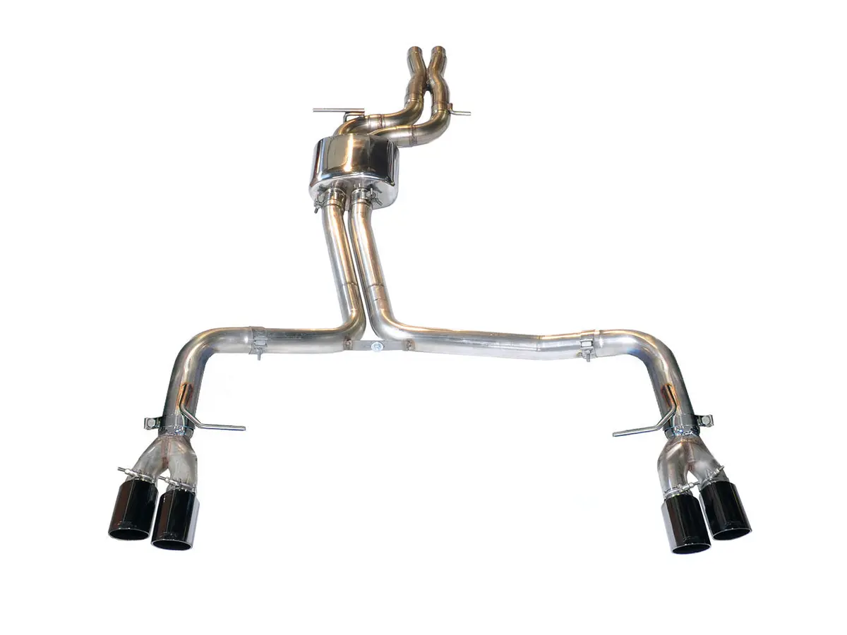 Awe Track Edition Exhaust For Audi B8.5 S5 3.0T - Diamond Black Tips (90Mm) 1
