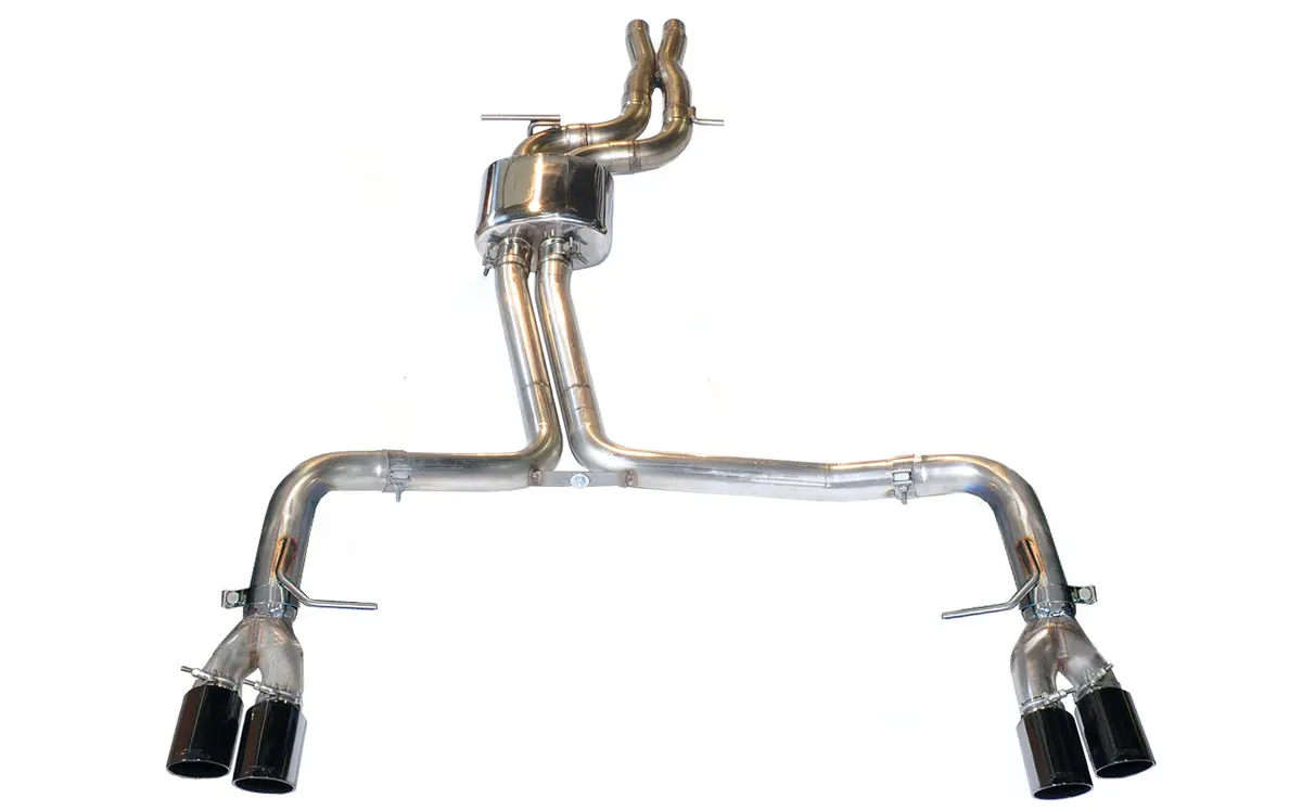 Awe Track Edition Exhaust For Audi B8.5 S5 3.0T - Diamond Black Tips (102Mm) 1