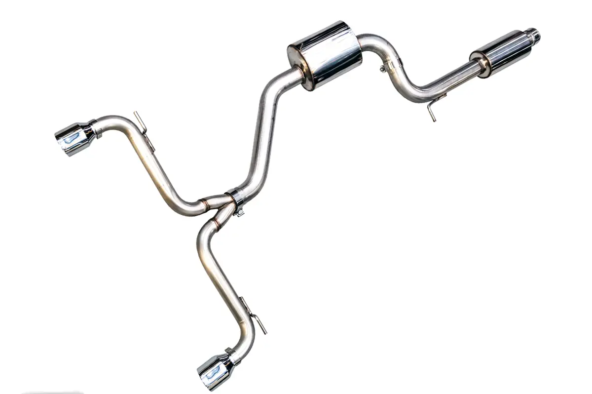 Awe Touring Edition Exhaust For Vw Mk7 Gti - Chrome Silver Tips 1