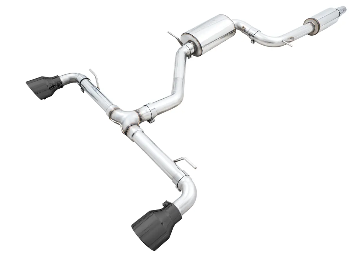 Awe Touring Edition Exhaust For Vw Mk8 Gti - Diamond Black Tips 1