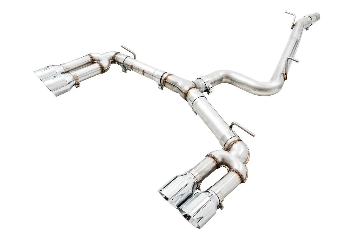 Awe Track Edition Exhaust For Audi 8V S3 - Chrome Silver Tips, 102Mm 1