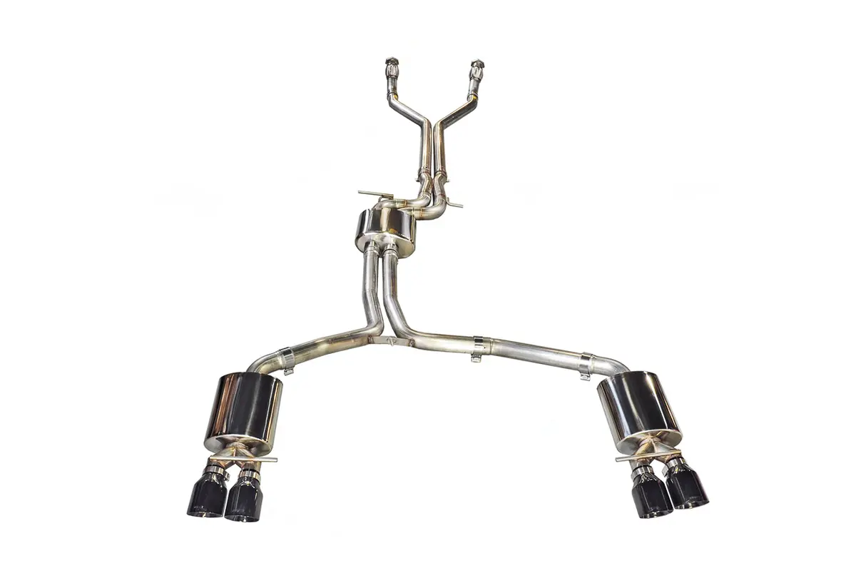 Awe Touring Edition Exhaust For Audi C7 S6 4.0T - Diamond Black Tips 1