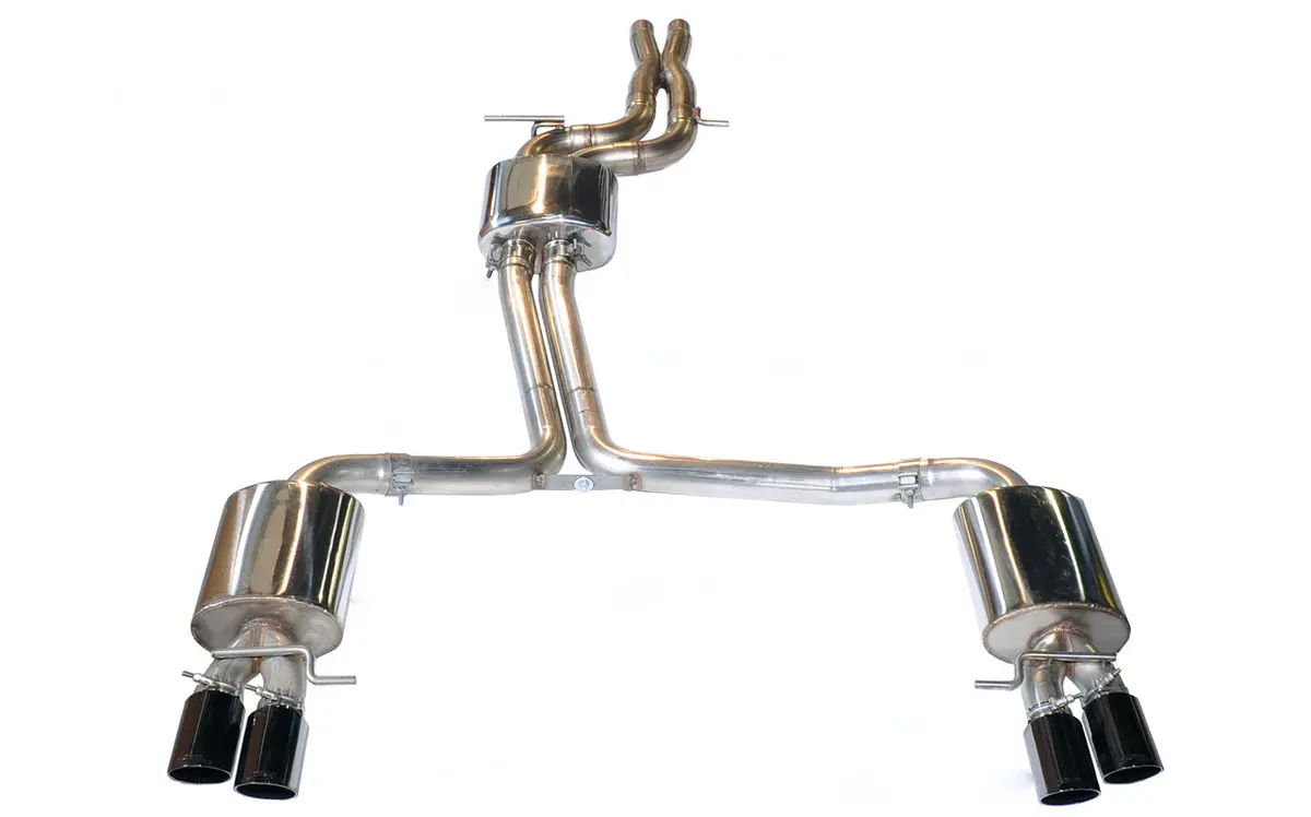 Awe Touring Edition Exhaust For Audi B8.5 S5 3.0T - Diamond Black Tips (90Mm) 1