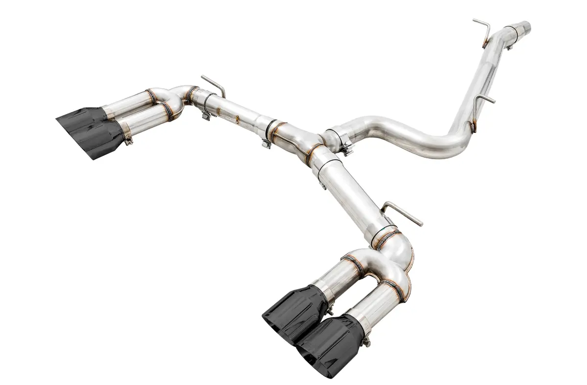 Awe Track Edition Exhaust For Audi 8V S3 - Diamond Black Tips, 102Mm 1