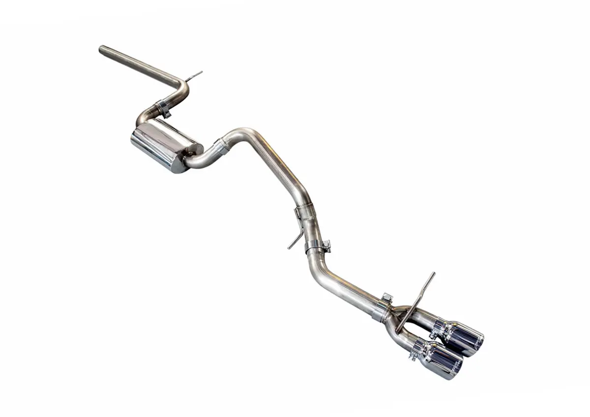Awe Track Edition Exhaust For Vw Mk7 Golf Sportwagen - Chrome Silver Tips (90Mm) 1