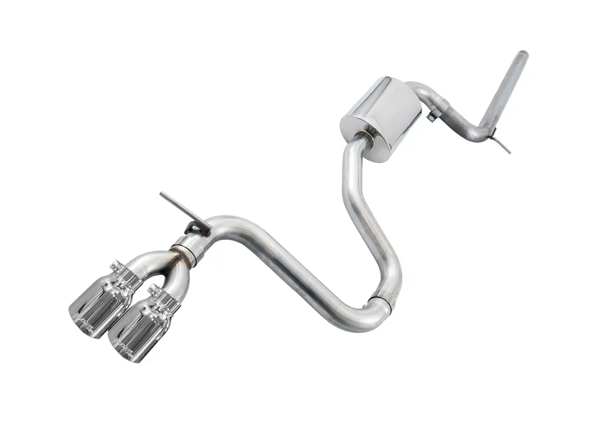 Awe Track Edition Exhaust For Vw Mk7 Golf 1.8T - Chrome Silver Tips (90Mm) 1