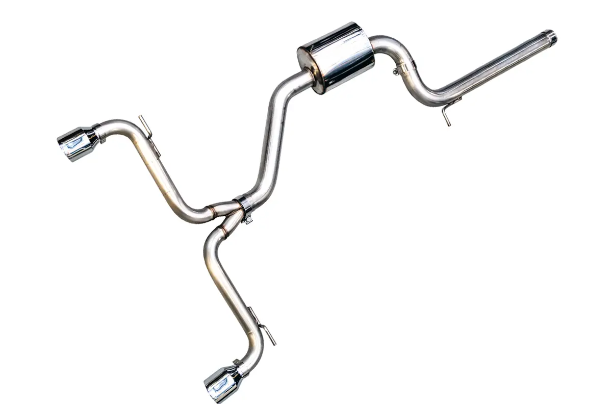 Awe Track Edition Exhaust For Vw Mk7 Gti - Chrome Silver Tips 1