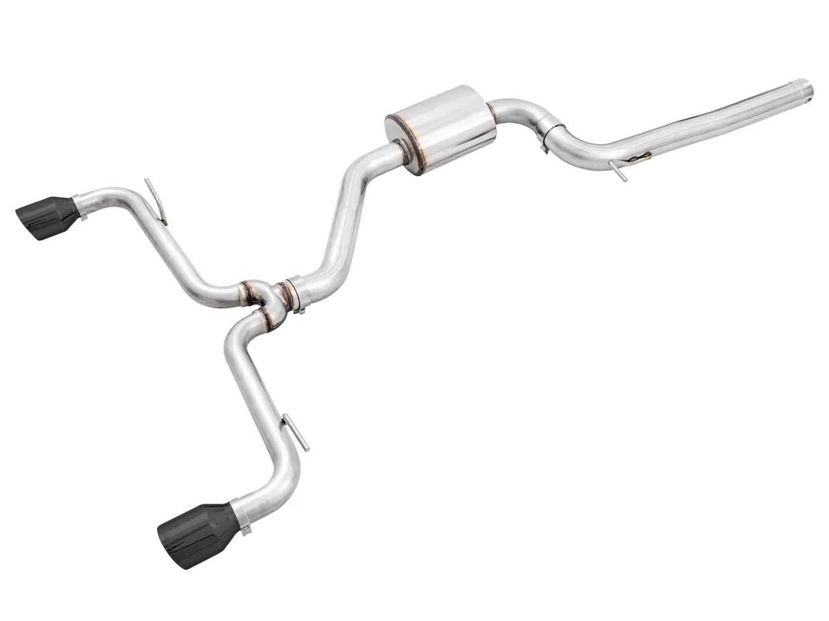 Awe Track Edition Exhaust For Vw Mk7.5 Gti - Diamond Black Tips 1